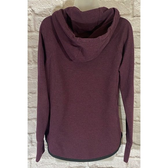 ATHLETA Sentry Hoodie Sweatshirt Medium Top California Plum Activewear 9498 - Picture 4 of 12